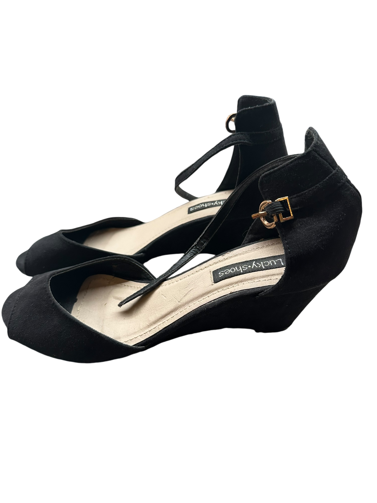 LuckyShoes Damenhalbschuhe Stoff schwarz Gr. 40