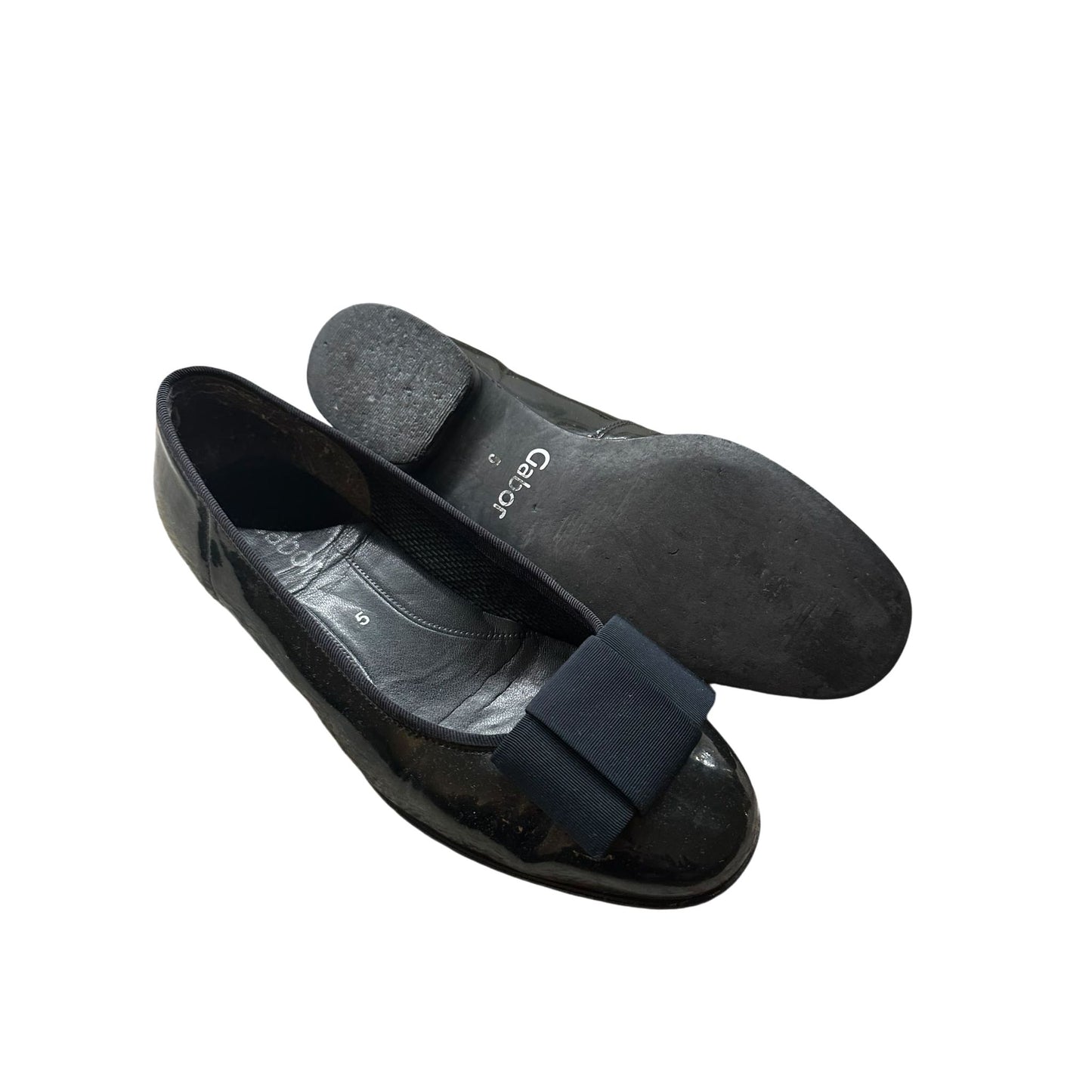 Gabor Damenhalbschuhe Leder schwarz Gr. 38