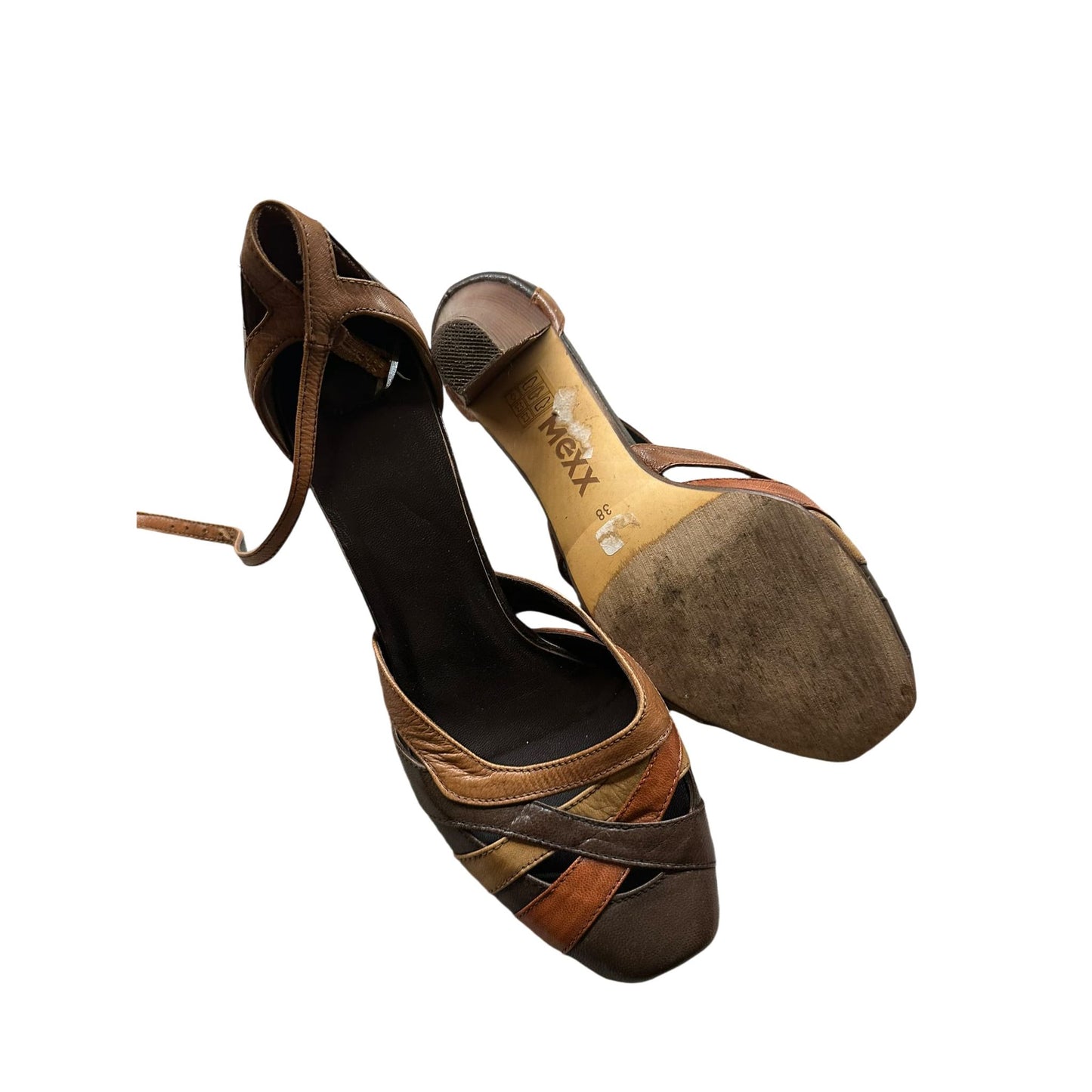 Mexx Damenhalbschuhe Echtleder braun Gr. 38