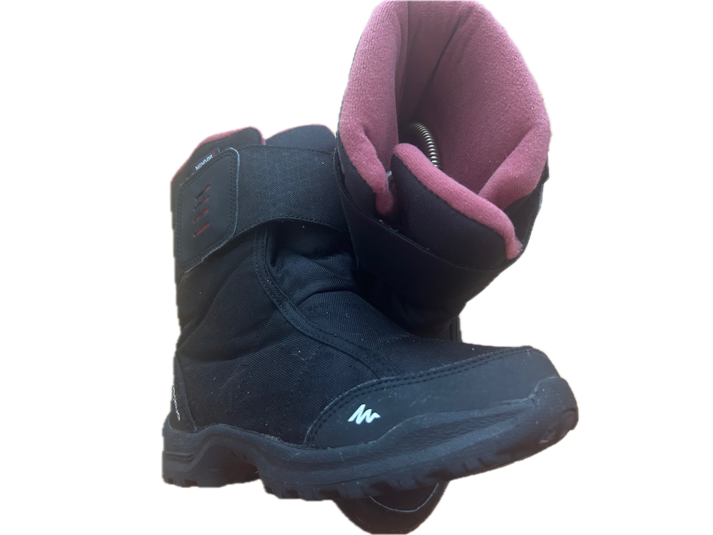 QUECHUA Schneestiefel Damen schwarz Gr. 37