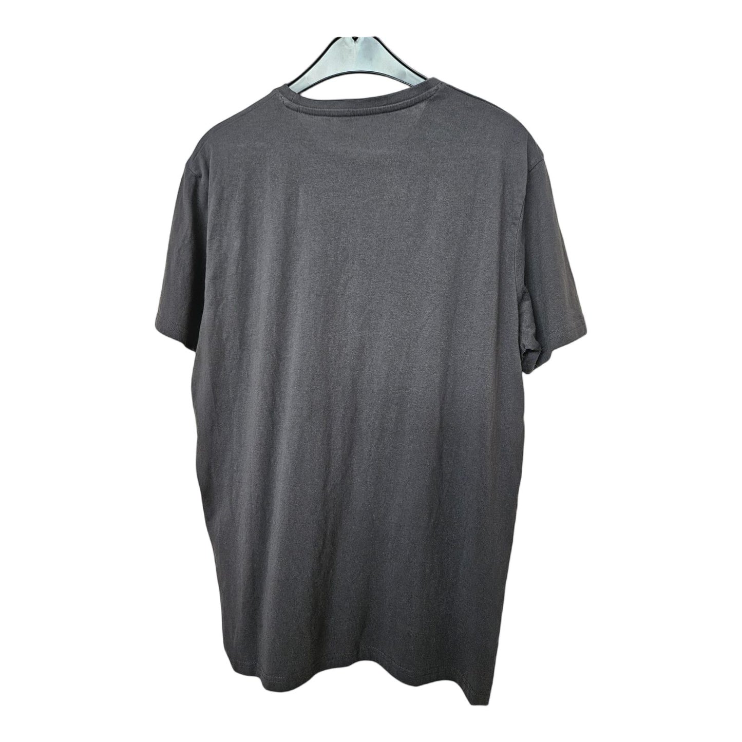 TOM TAILOR - Kurzarm - T-Shirt - Gr. L, dunkelgrau mit Print