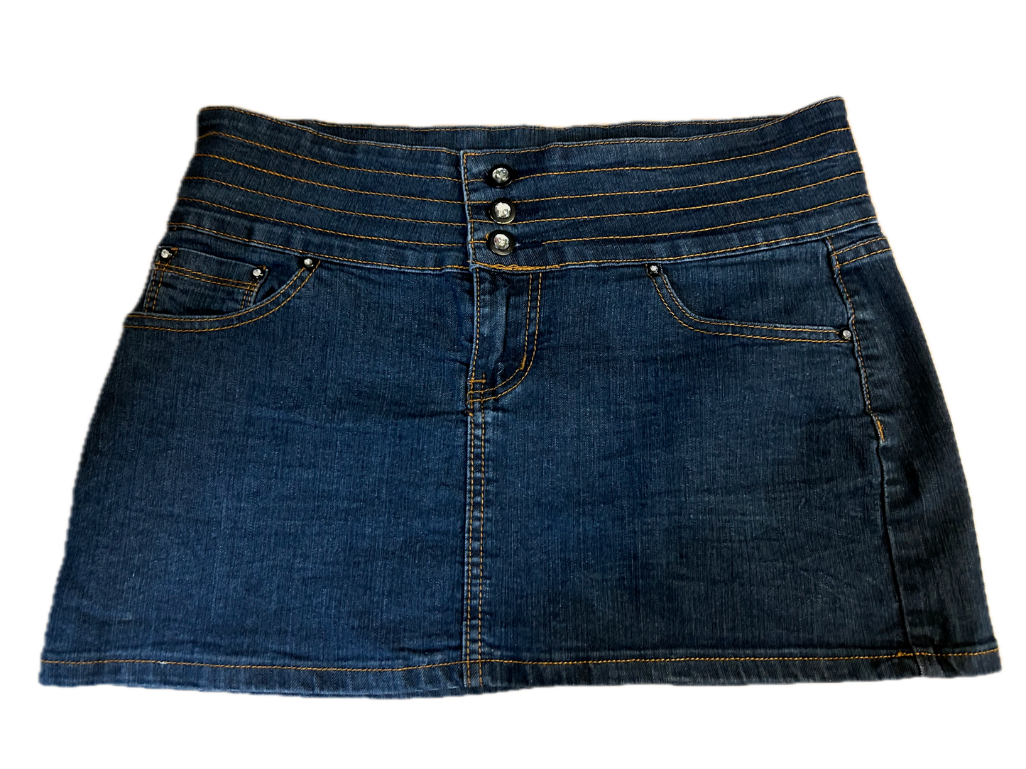 Forever Damen Jeansrock Mini Größe L Top Zustand