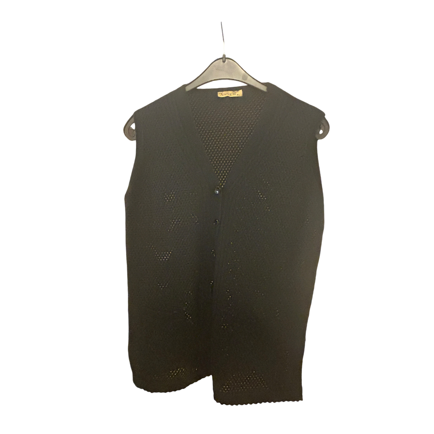 Anne M Damenweste Netzoptik schwarz Größe XL