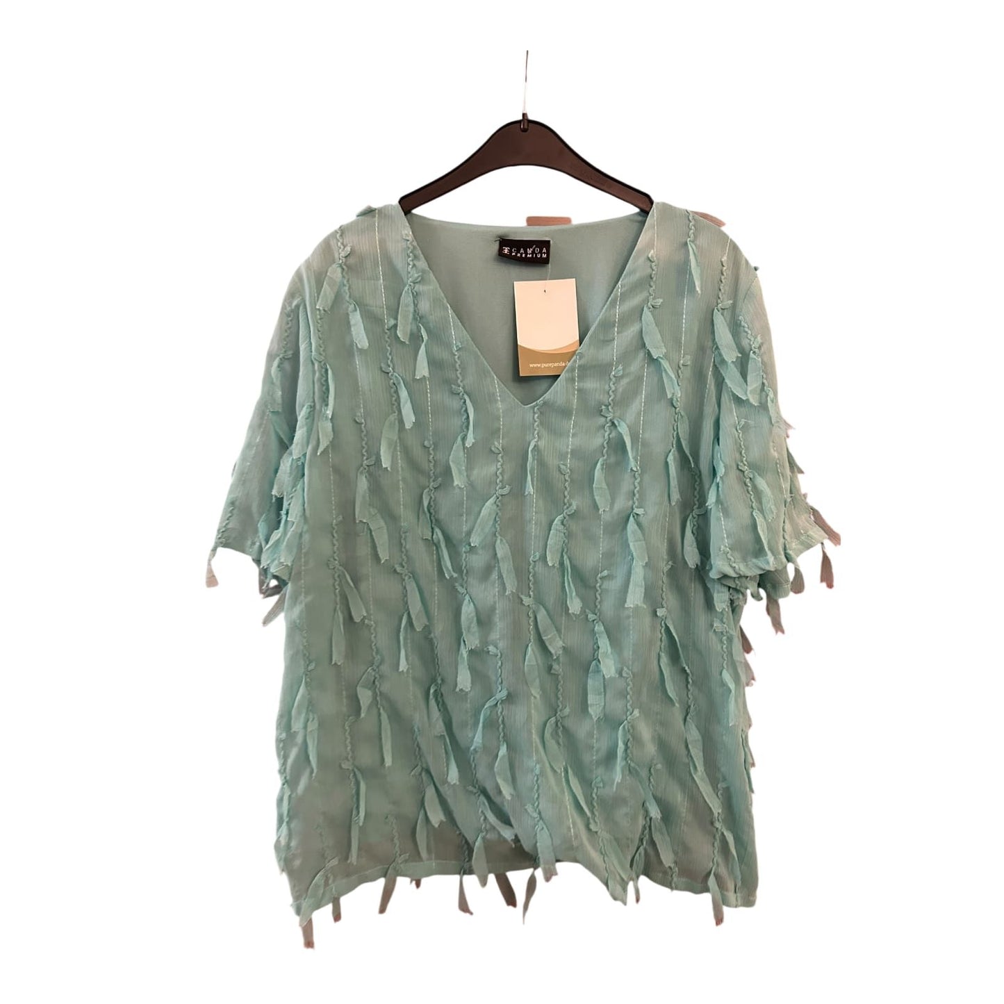 C&A Premium spektakuläre Bluse grün Größe 40