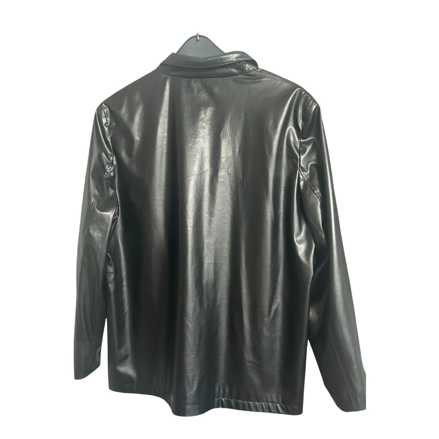 Pure Panda Blazer schwarz Kunstleder-Style Größe 42