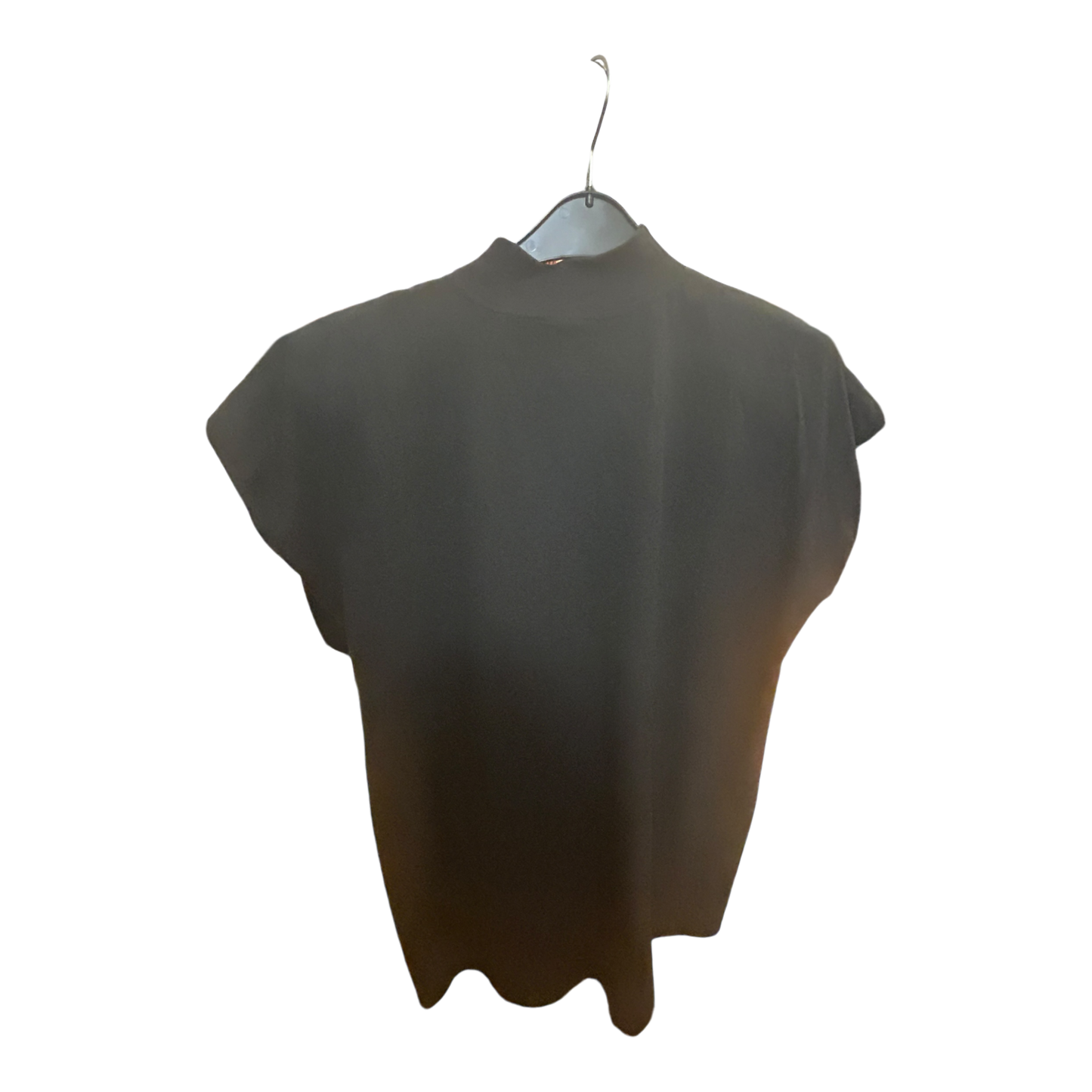 Pure Panda Kurzarm Damen T-Shirt Grau Schulterpolster Größe 44