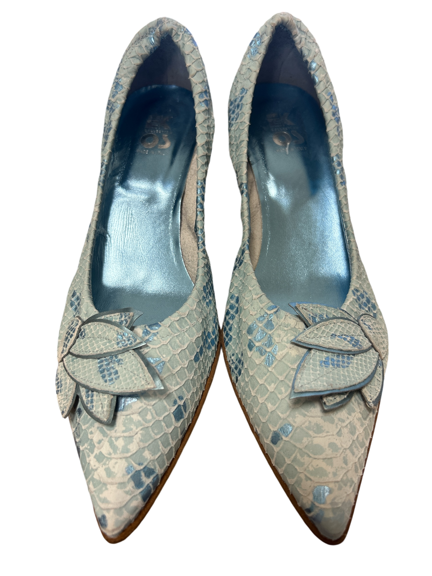 EKOS Italienische Pumps Damen türkis Gr. 38