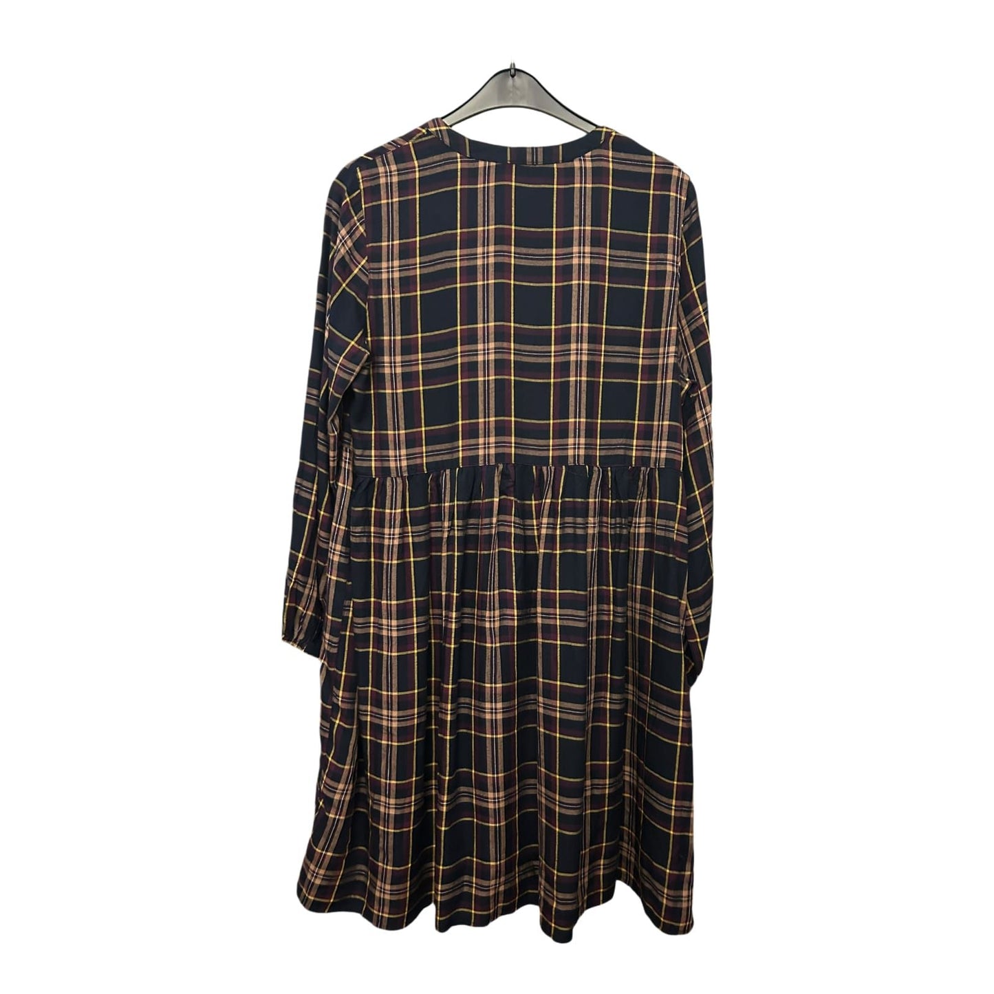 Beloved Kleid Damen Dress Damenkleid Gr. 44 Braun Kariert Rüschen Retro Look Neu