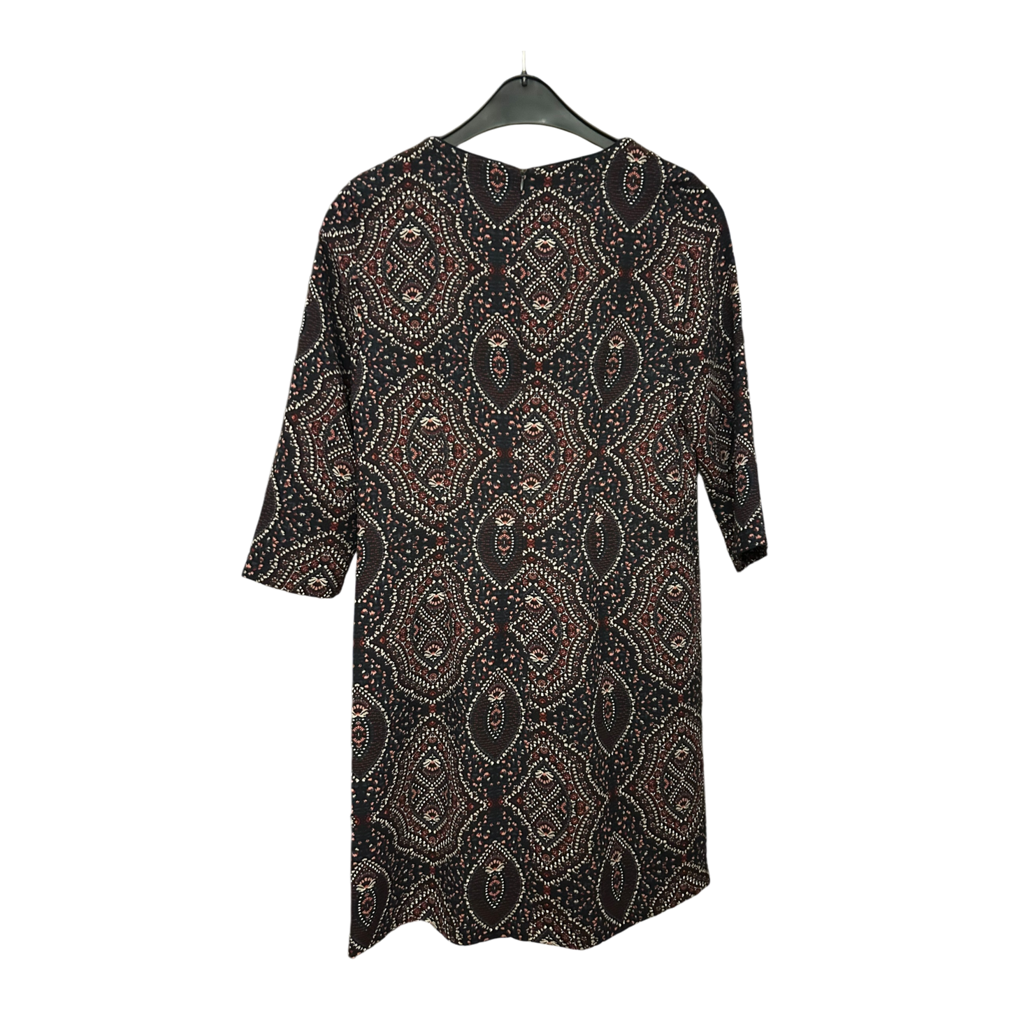 Esprit Kleid Damen Dress Damenkleid Gr. 38 Schwarz Muster Neu Etikett Elegant