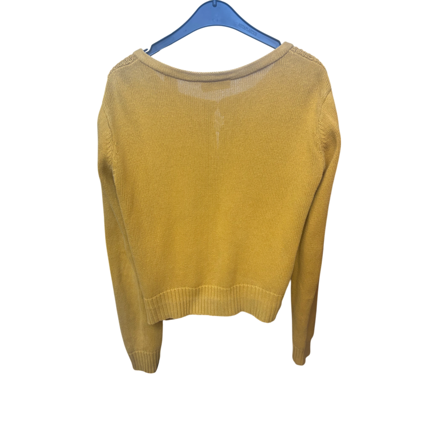 Gina Strickjacke | Senfgelb | Gr. 36 | Knopfdetails | Damen