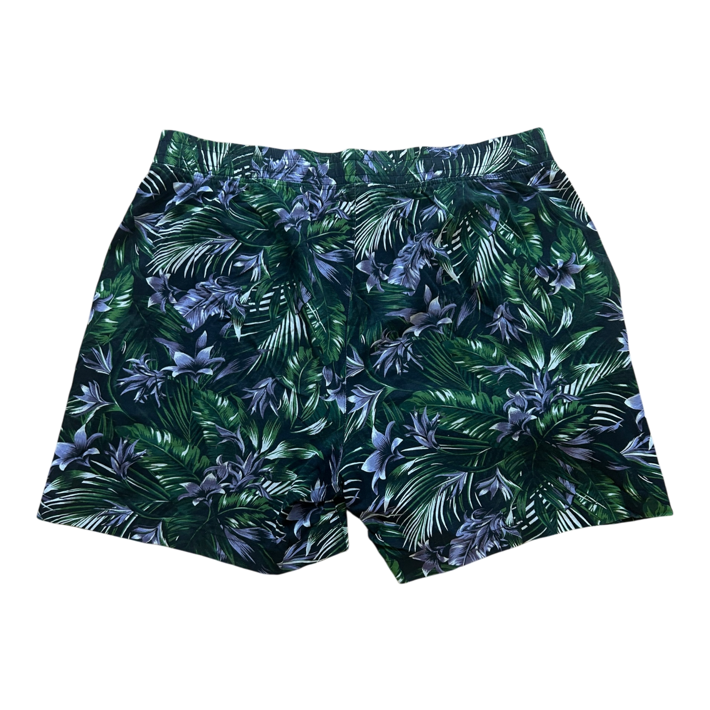 H&M Shorts blau gemustert Tropen Größe M