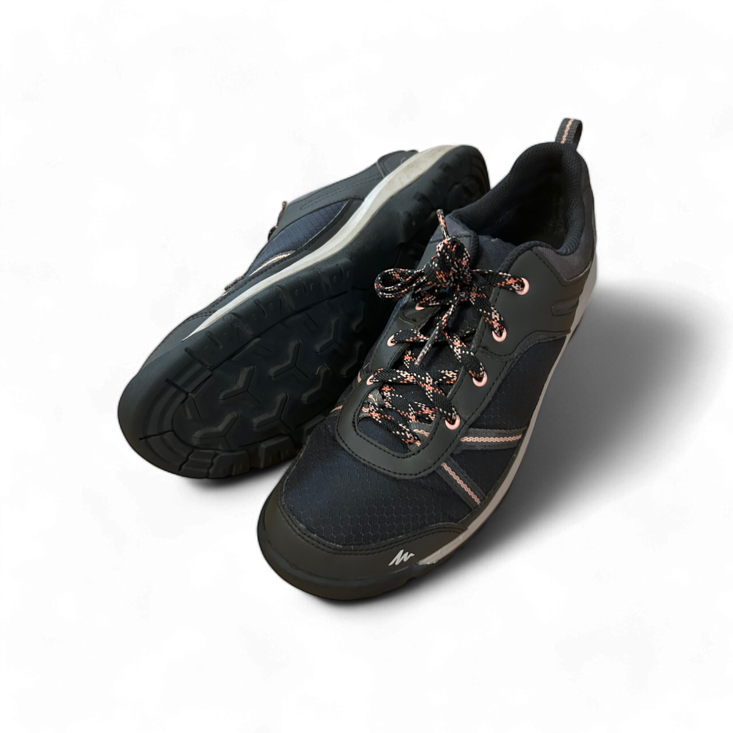 QUECHUA Schnürschuhe Wandern grau wasserfest Damen Gr. 41