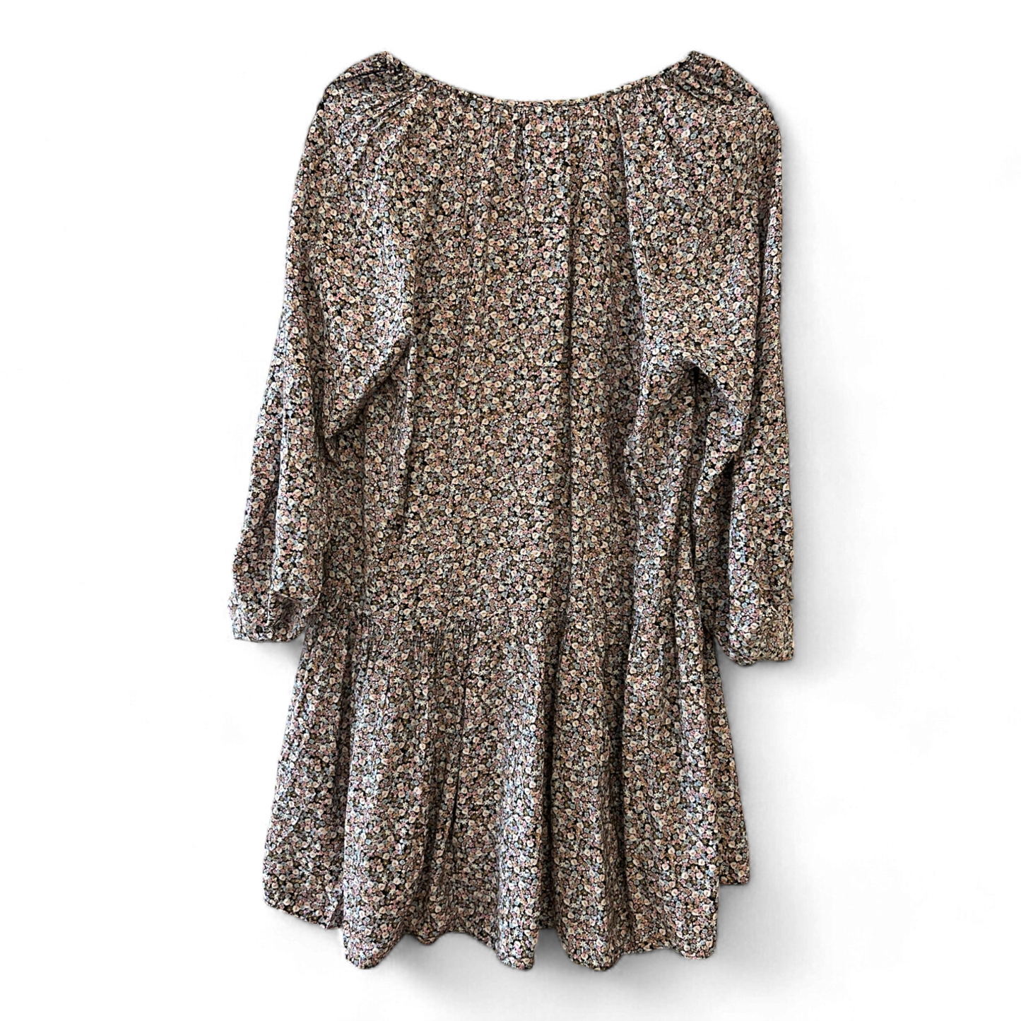 H&M Kleid Damen Dress Damenkleid Gr. M Blumenprint Weit Sommerkleid Look Elegant