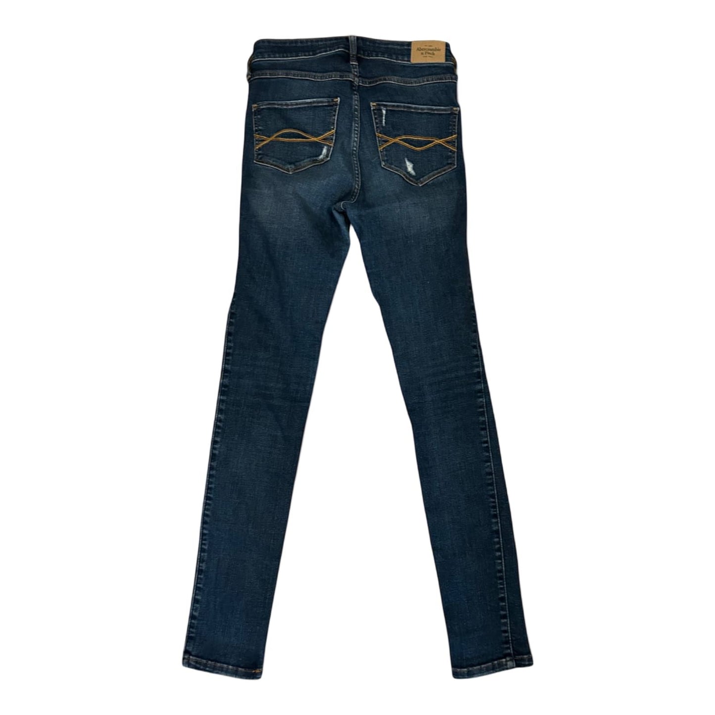 Abercrombie Fitch Damen Jeans Gr 36 Blue Stretch Denim Slim Fit Mittelblau Elegant