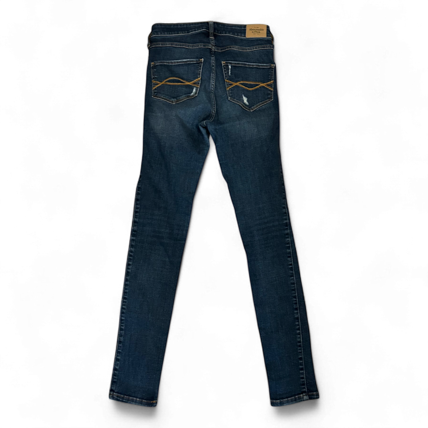 Abercrombie Fitch Damen Jeans Gr 36 Blue Stretch Denim Slim Fit Mittelblau Elegant