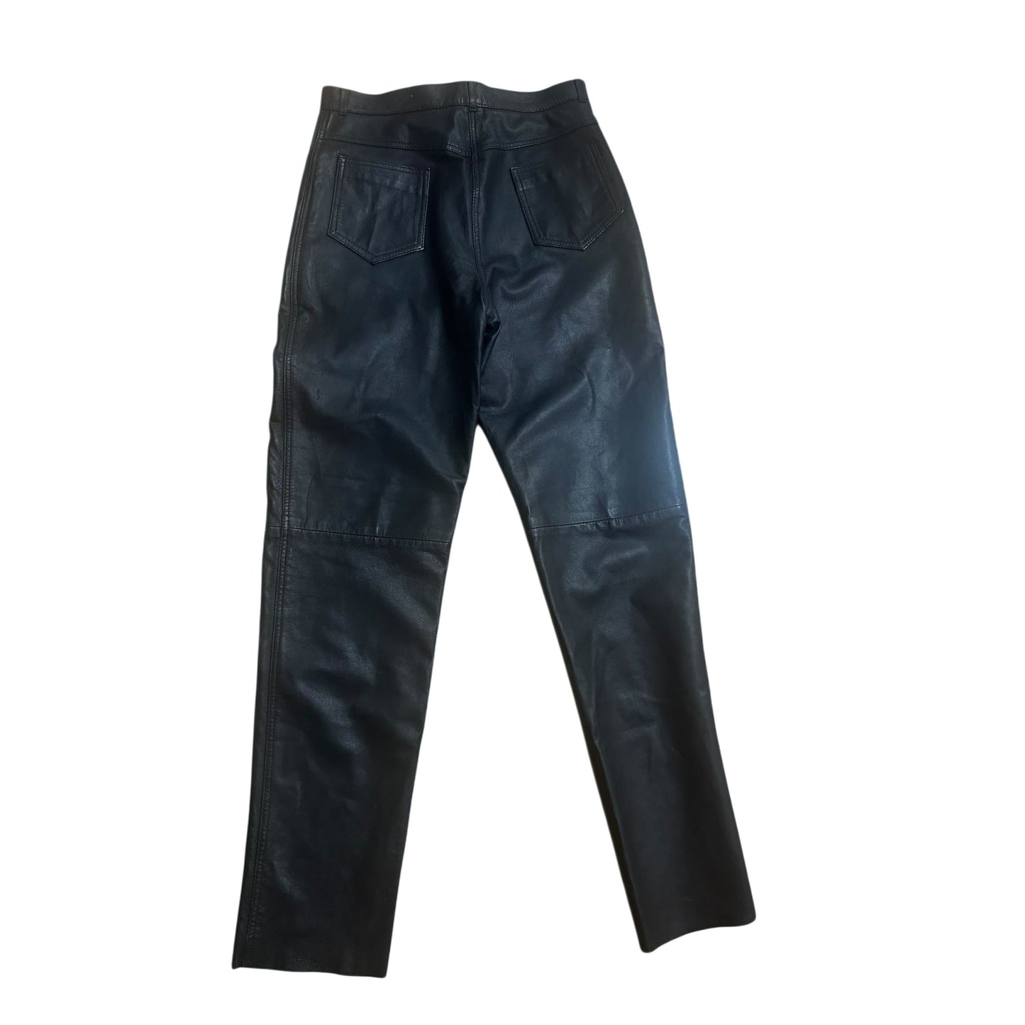 Damen Lederhose Echtleder Schwarz Italien Gr S Klassisch Wie Neu TOP