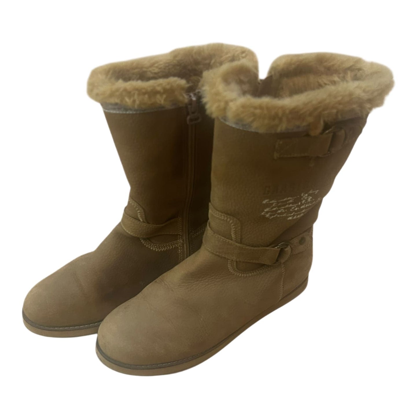 Gaastra Damen Winterstiefel Gr 39 Leder Warm Gefüttert Braun Reißverschluss