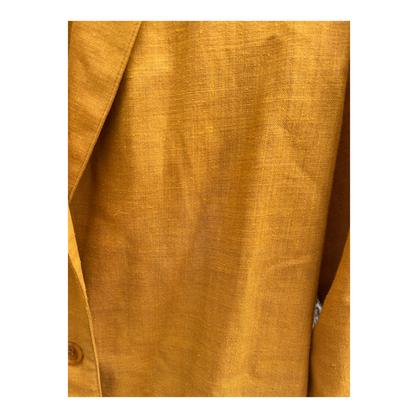 Rodier Paris Blazer Gr 40 Orange Leinen Vintage Made in France Schulterpolster Chic