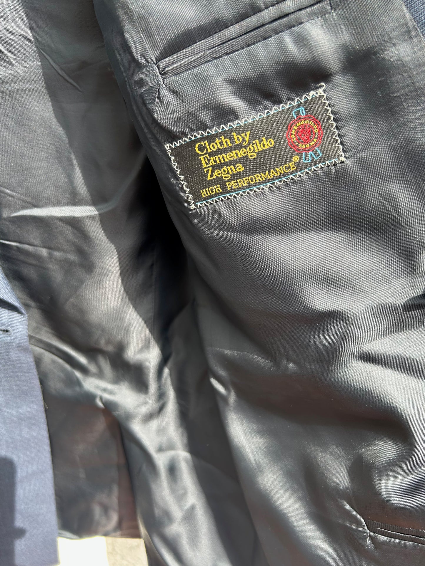 Windsor Sakko Gr 50 Blau Ermenegildo Zegna Wolle Doppeltreiher Blazer Elegant Top