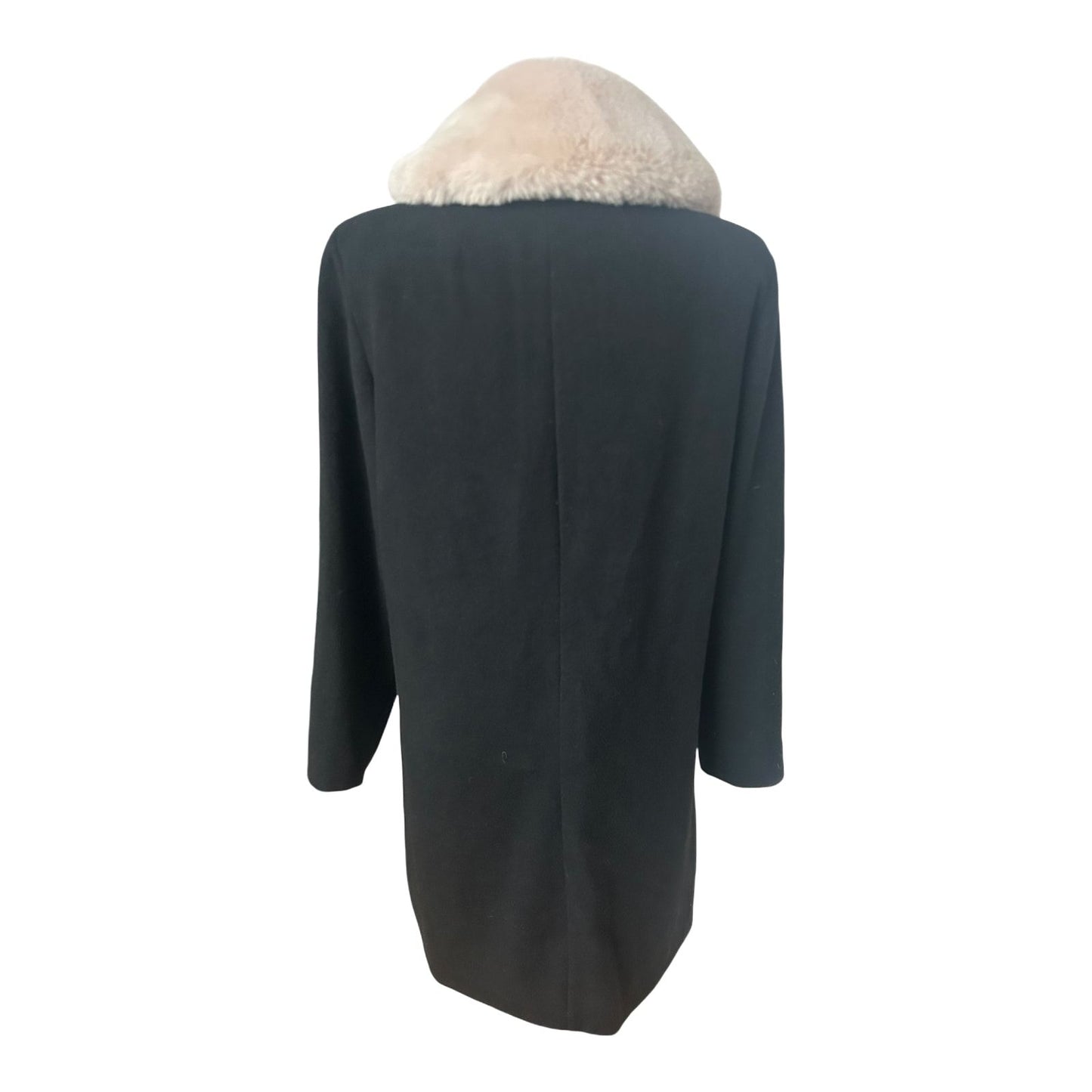 Esmara by Heidi Klum Mantel Damen Gr 42 Schwarz Wollmix Elegant Klassisch