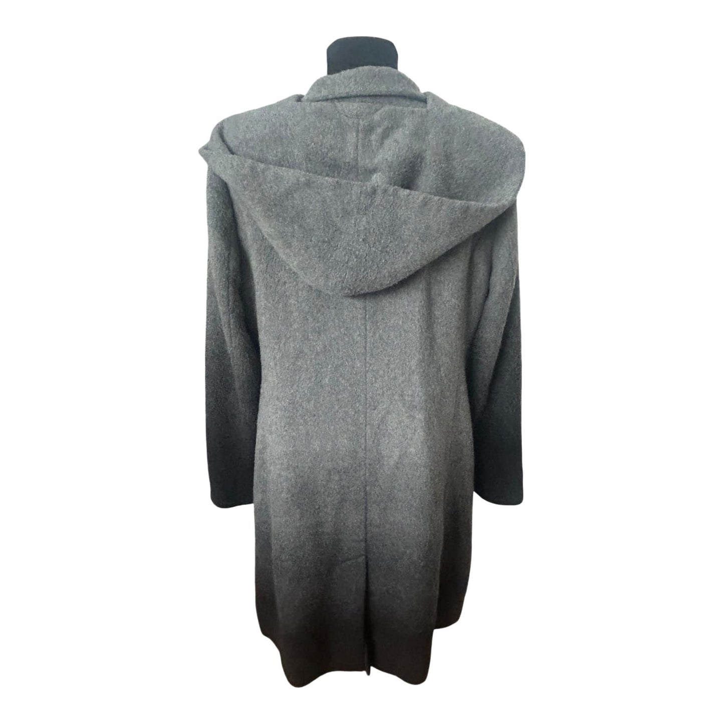 Alba Moda Mantel Damen Gr 40 Grau Wollmix Elegant Kapuzenschal Klassisch