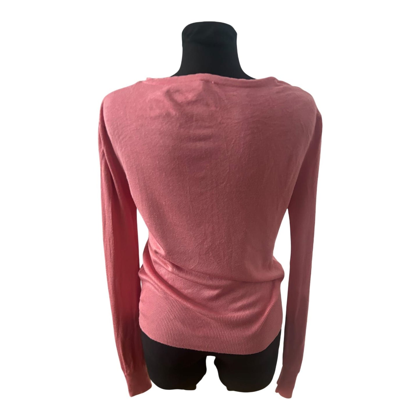 Atmosphere Damen Strickjacke Gr 40 Rosa V Ausschnitt Knopfleiste Langarm