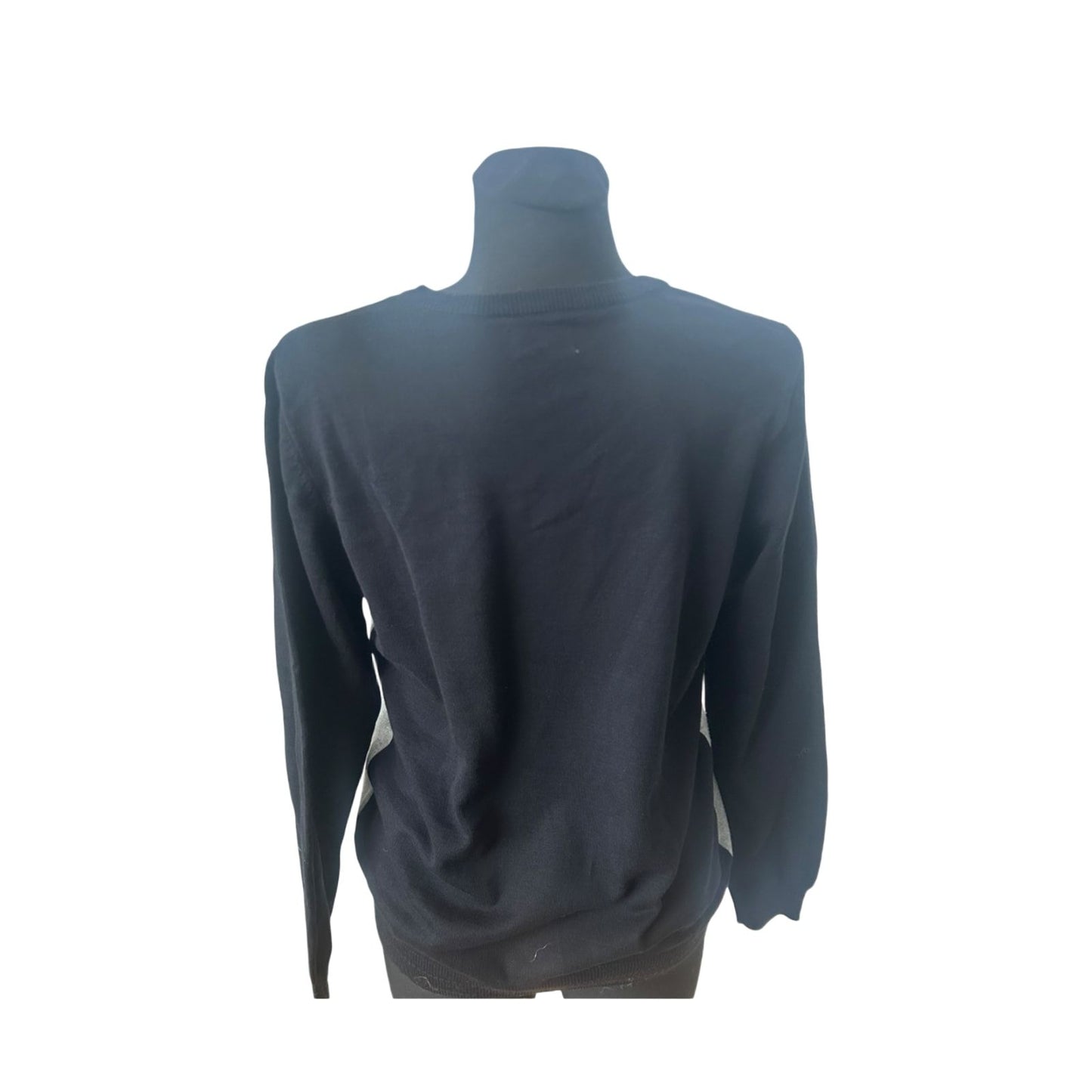 Pure Fashion Damen Pullover Gr 42 Grau Baumwolle Fuchs Motiv Langarm