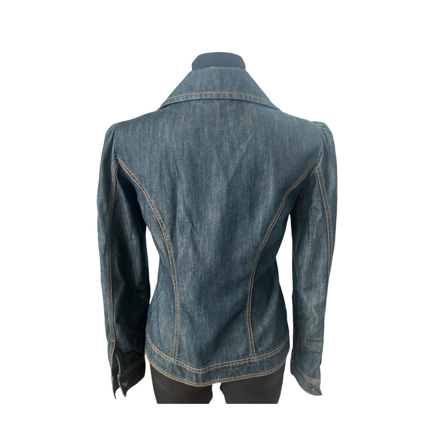 Second Hand Liebe Jeansjacke Damen Gr S Blau Baumwolle Tailliert Klassisch