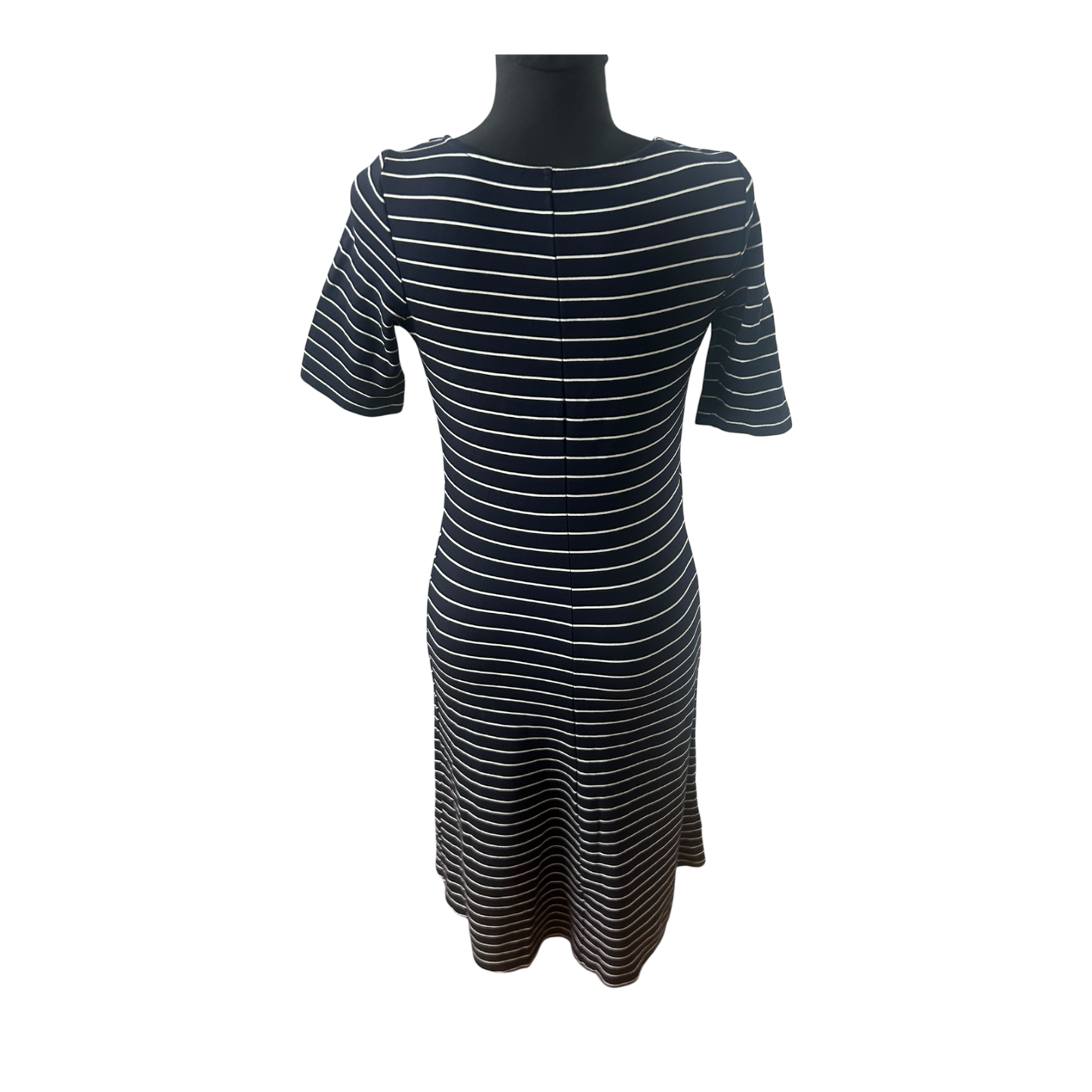 Bonita Damen Kleid Gr S Dunkelblau Weiß Gestreift Viskose Stretch Elegant