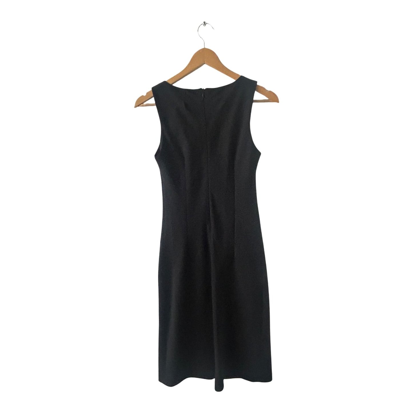 H&M Damen Kleid 36 Schwarz Elegant Etuikleid Ärmellos Cocktail Klassisch