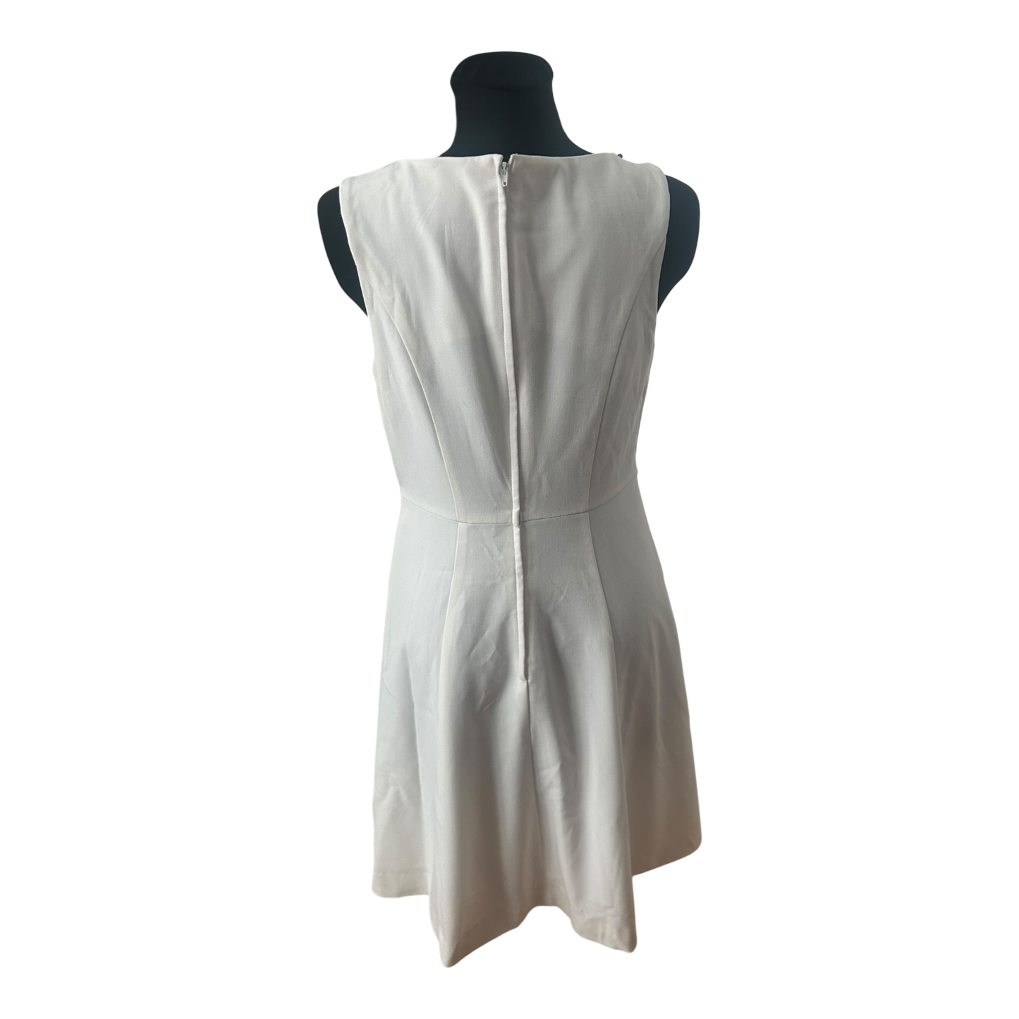 Bodyflirt Kleid Damen Gr 40 Weiß Etuikleid Perlen Elegant Festlich