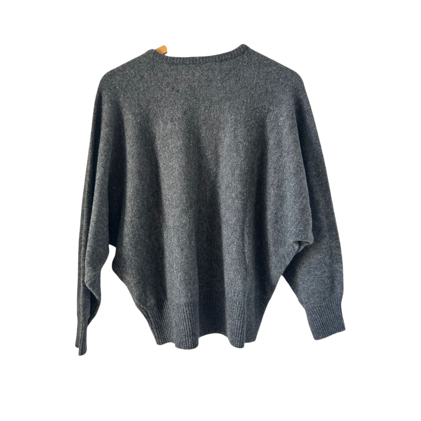 Mamut Moden Pullover Damen Gr L Grau Lammwolle Vintage 80er Oversize Leoparden Motiv