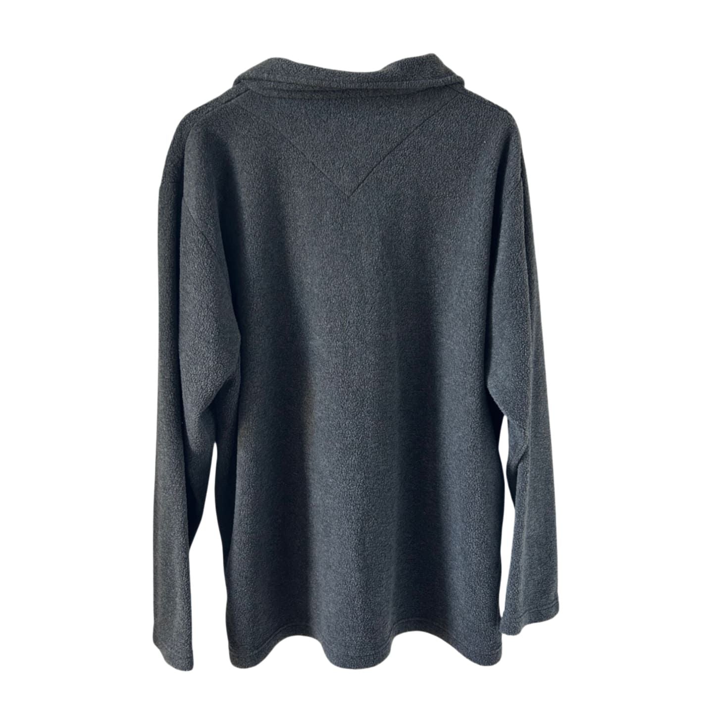 Jan Paulsen Fleece Pullover Herren XL Grau Langarm Halbzip Warm Freizeit Classic