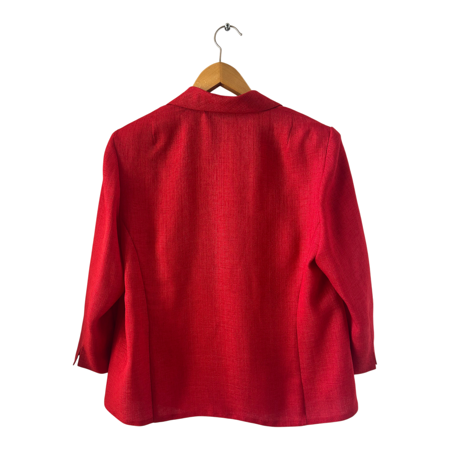 Your Sixth Sense Blazerjacke Damen Gr 44 Rot Elegant Kurzarm Vintage