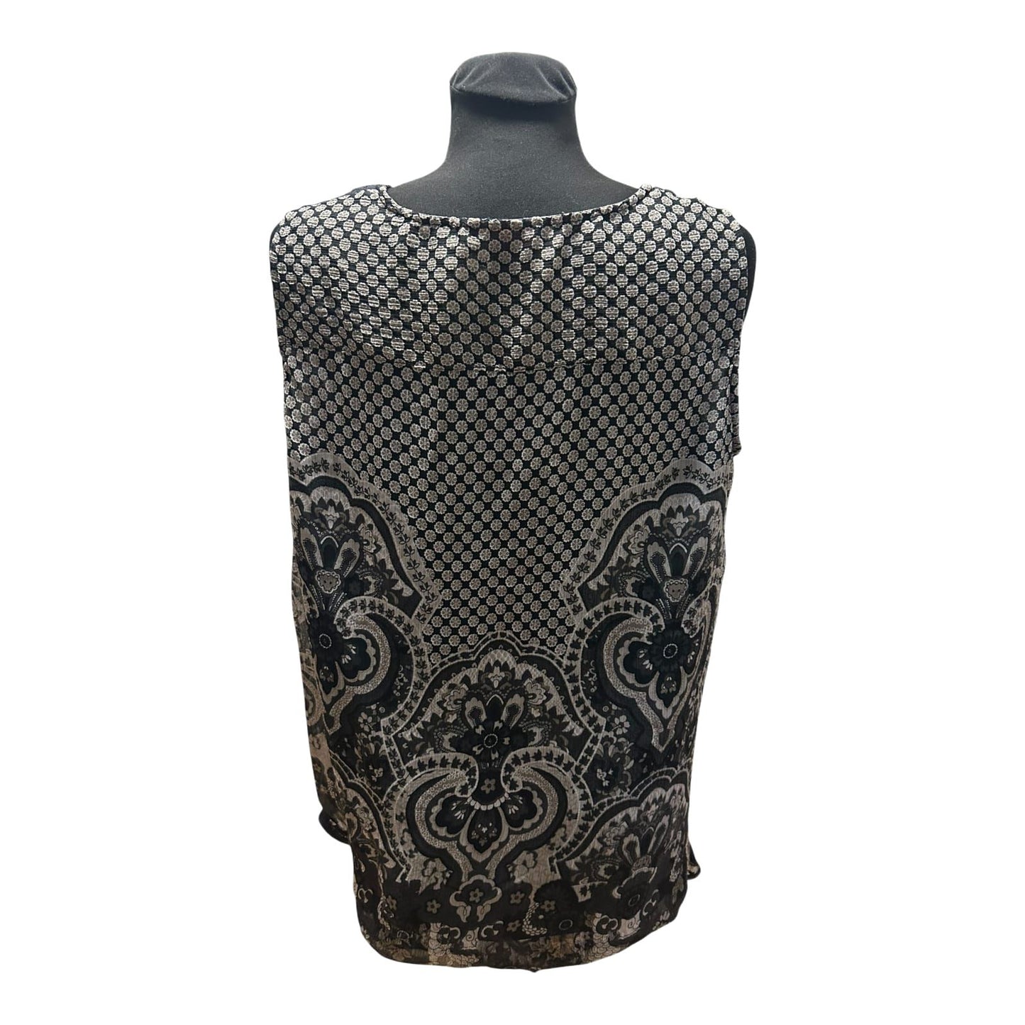 NKD Damen Bluse Schwarz Gr 48 Spitze Transparent Elegant Festlich Chic