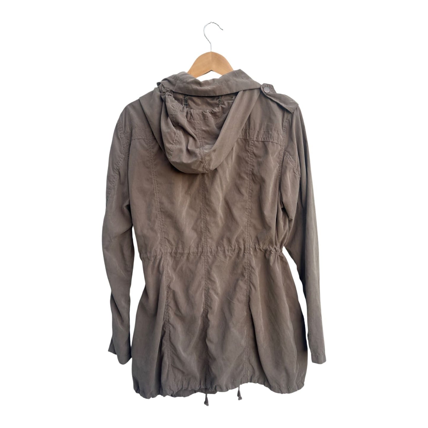 Jean Pascale Damen Jacke Gr XXL Khaki Kapuze ungefüttert Freizeit leicht modern
