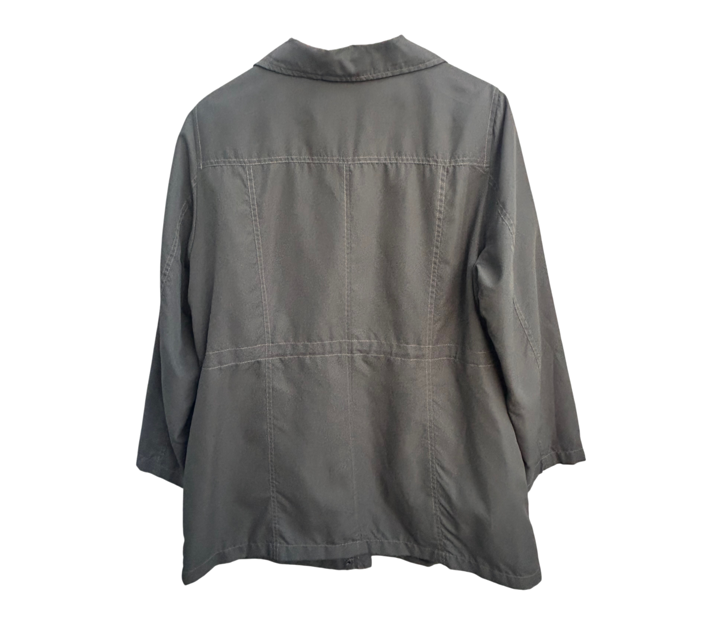 Canda Damen Jacke Gr L Khaki leicht gefüttert Übergangsjacke Freizeit klassisch