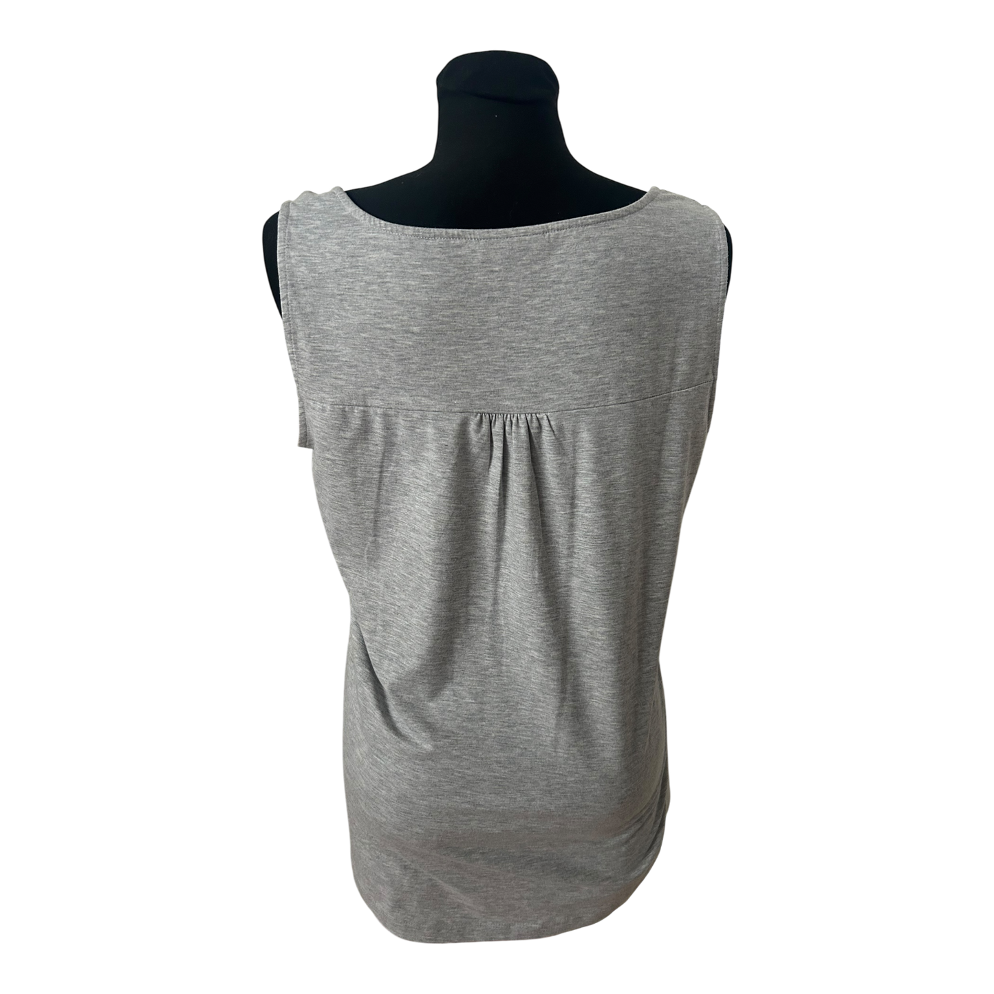 Yessica Shirt Damen Gr L Grau Tiger Print Viskose Sommer Longtop