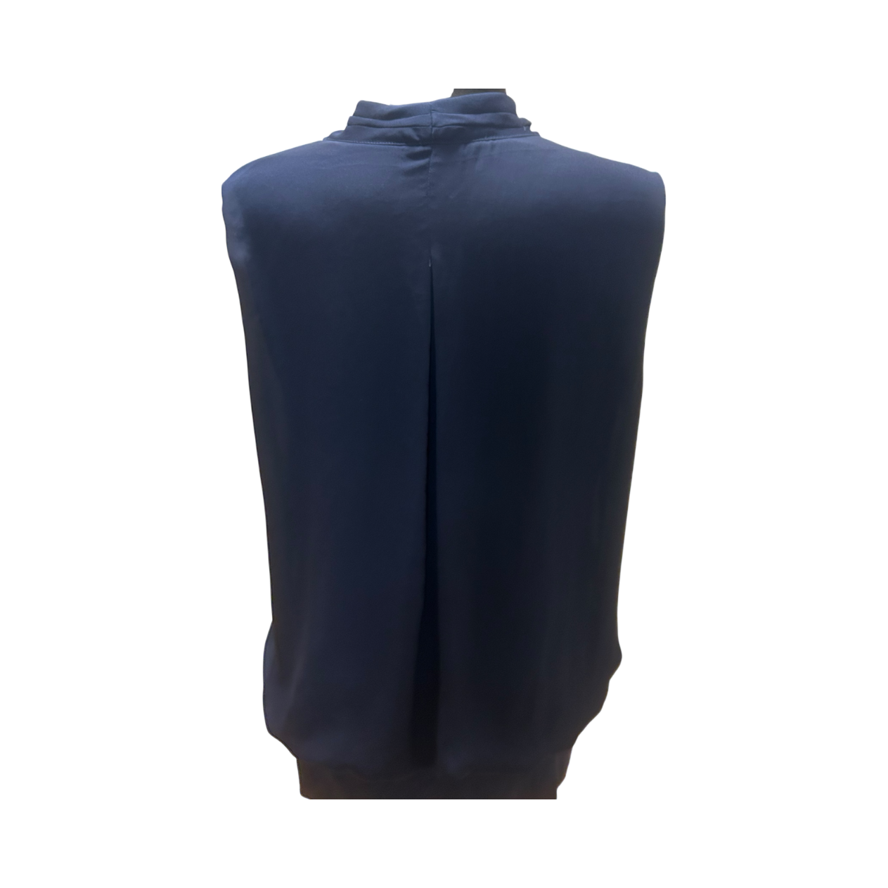 MS Mode Bluse Damen Gr 50 Blau Viskose Elegant Zweilagig Stretch