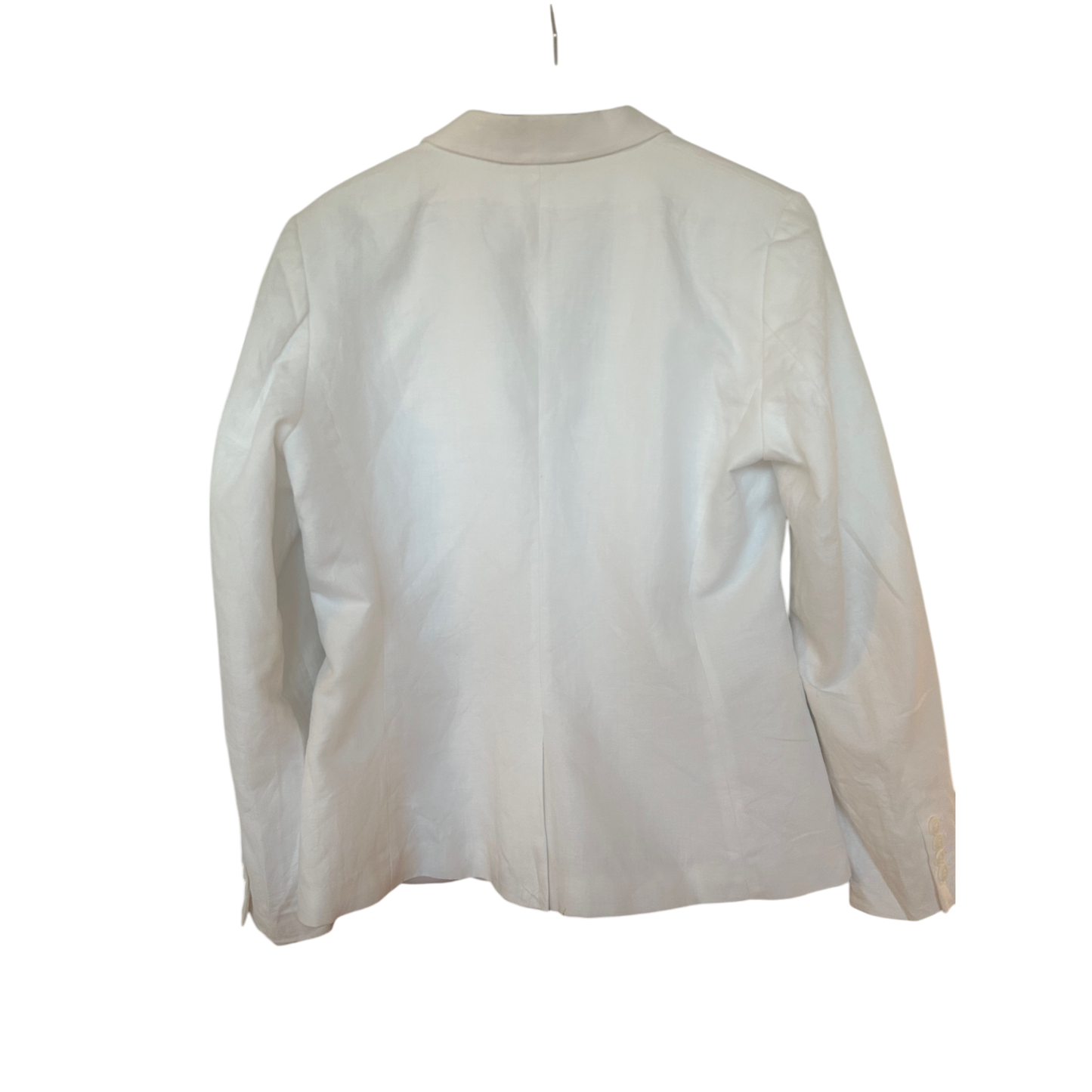 🌿 H&M Blazer 42 – Leinenmix Weiß, Elegant