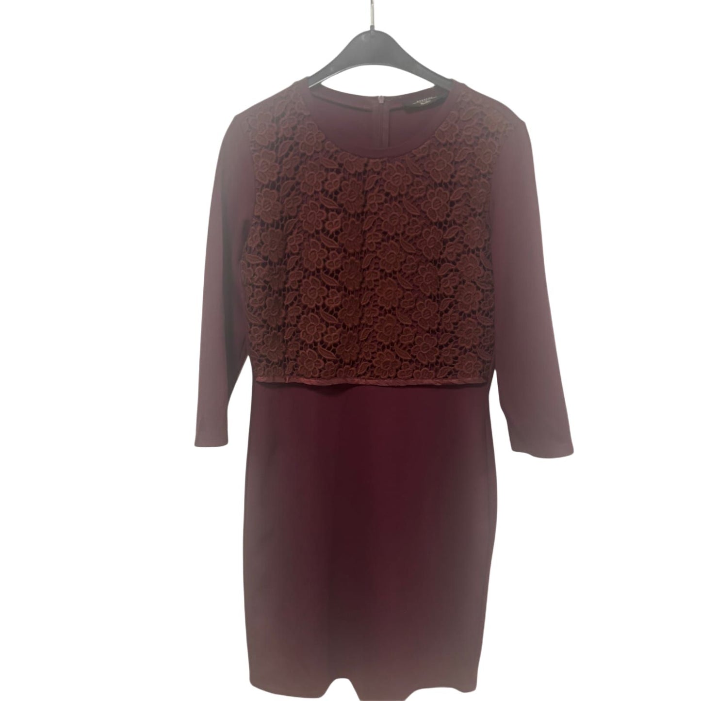 Weekend Max Mara Kleid Damen Dress Damenkleid Gr. L Spitze Elegant Sommerkleid