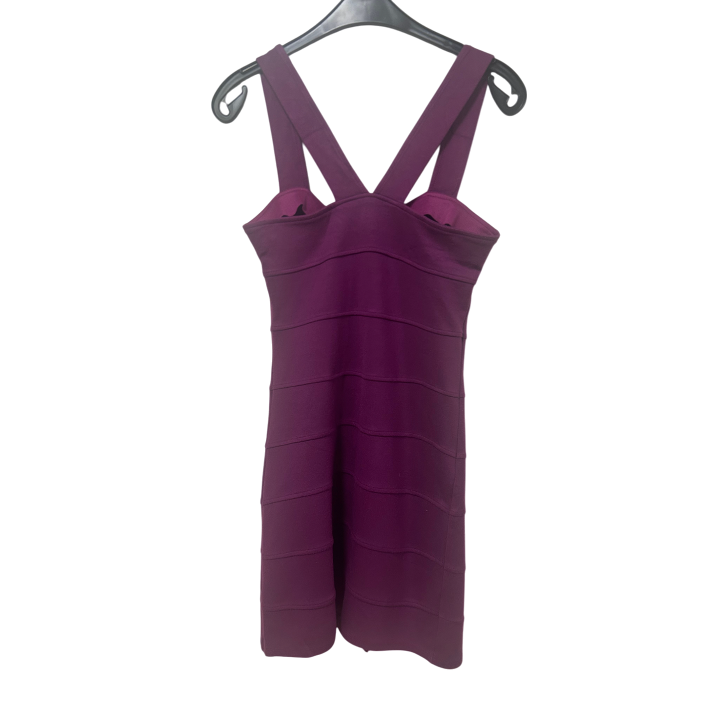 H&M Kleid Damen Dress Damenkleid Gr. S Schwarz Bandage Look Stretch Elegant Sexy