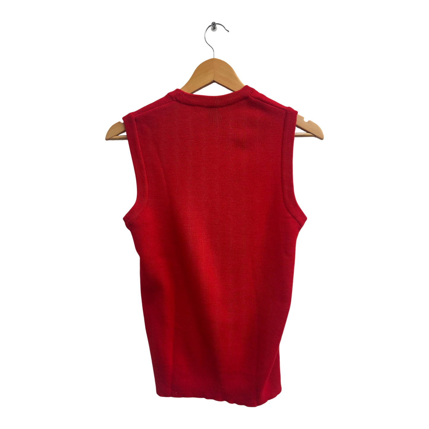 Hauber Monsieur Pullunder Damen Gr S Rot Vintage Feinstrick Klassisch Elegant