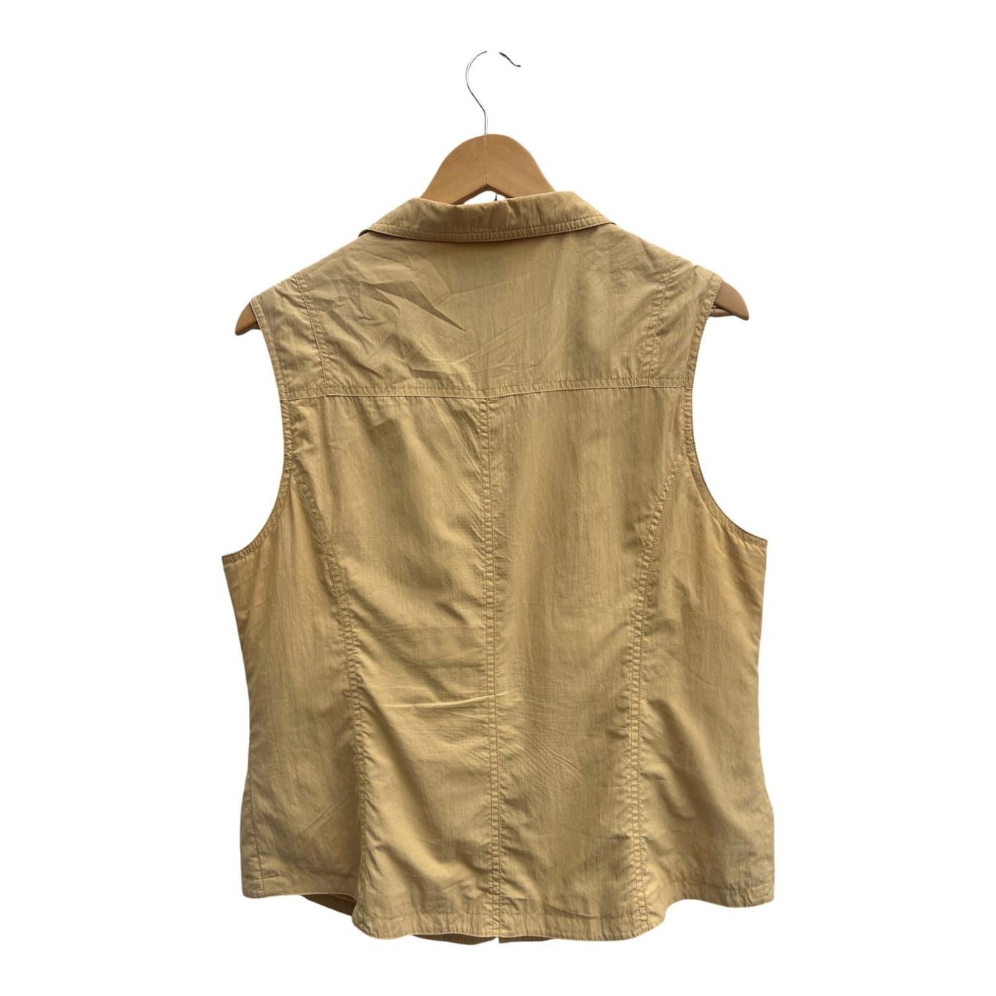 Fabiani Weste Damen Gr 42 Gelb Leicht Sommerlich Reißverschluss Freizeit Look