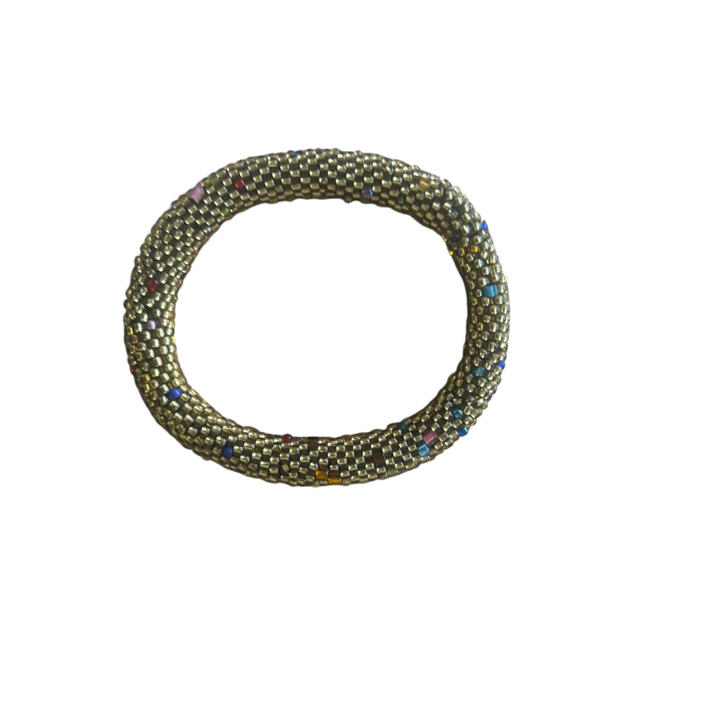 Mesh Armband Goldfarben Flexibel Modern Boho