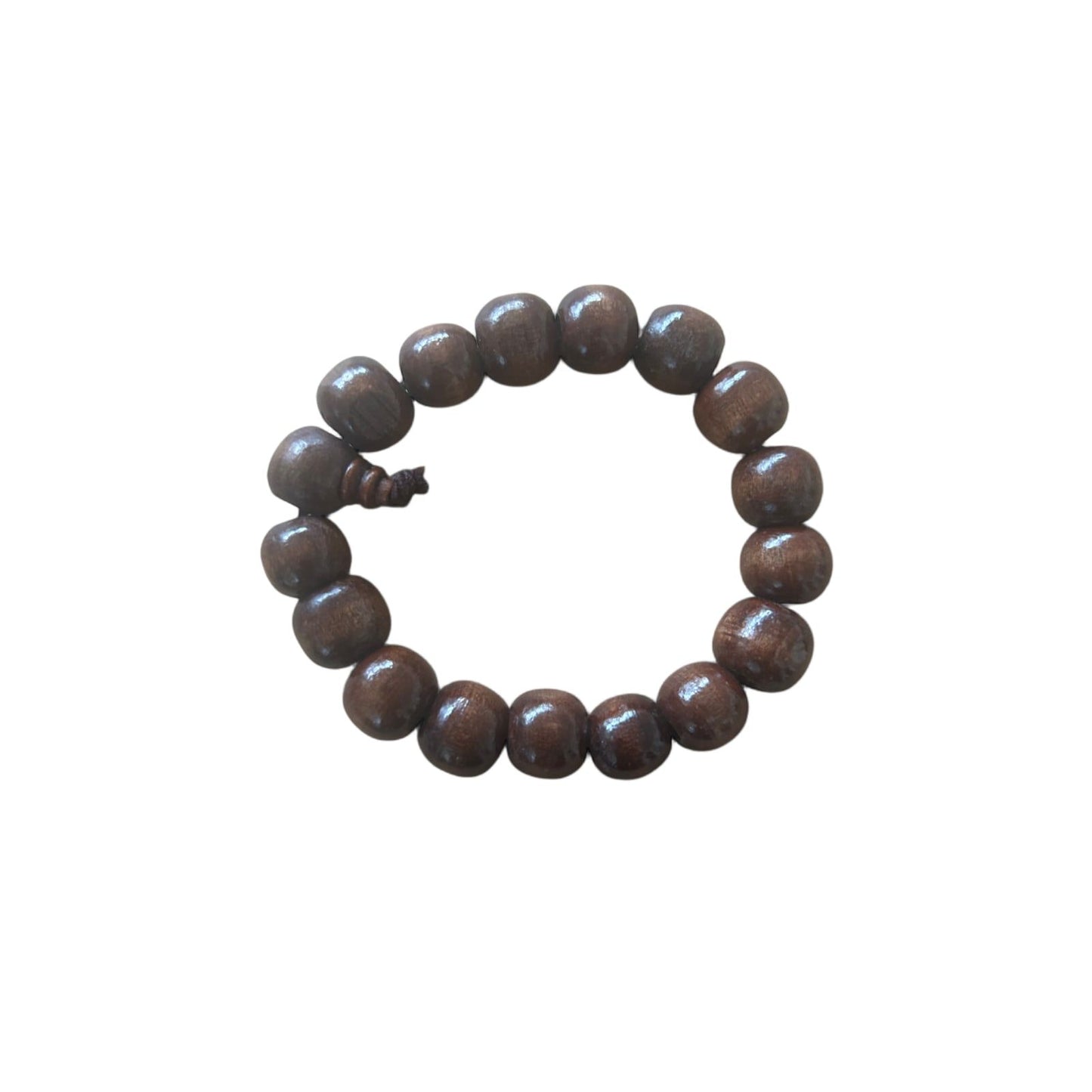 Holzarmband Unisex Naturlook dehnbar rund
