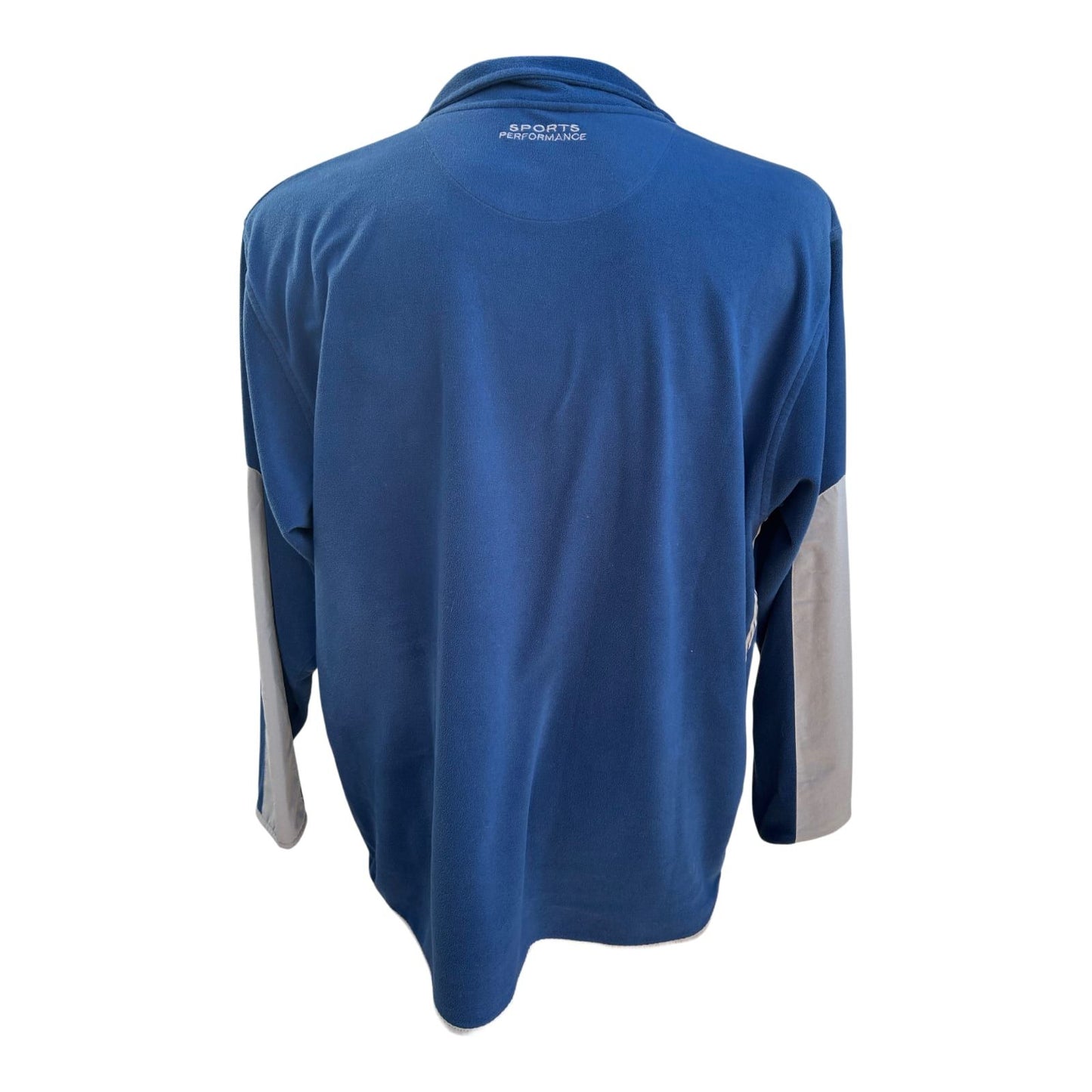 TCM Fleecepullover Herren Gr XL Blau Grau Halbzip Warm Weich Outdoor Freizeit Klassisch