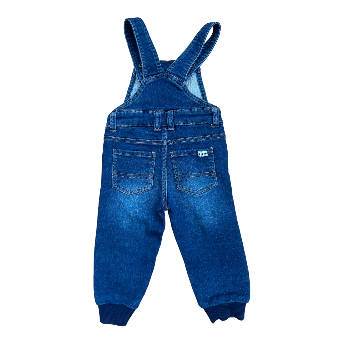 Lupilu Baby Jungen Latzhose Gr 80 Denim Blau Baumwollmix Verstellbare Träger