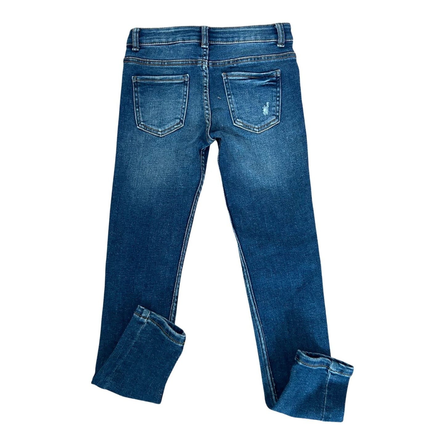 Denim Co Jeans Mädchen Hose Gr 146 Blau Skinny Destroyed Stretch Trend Modern