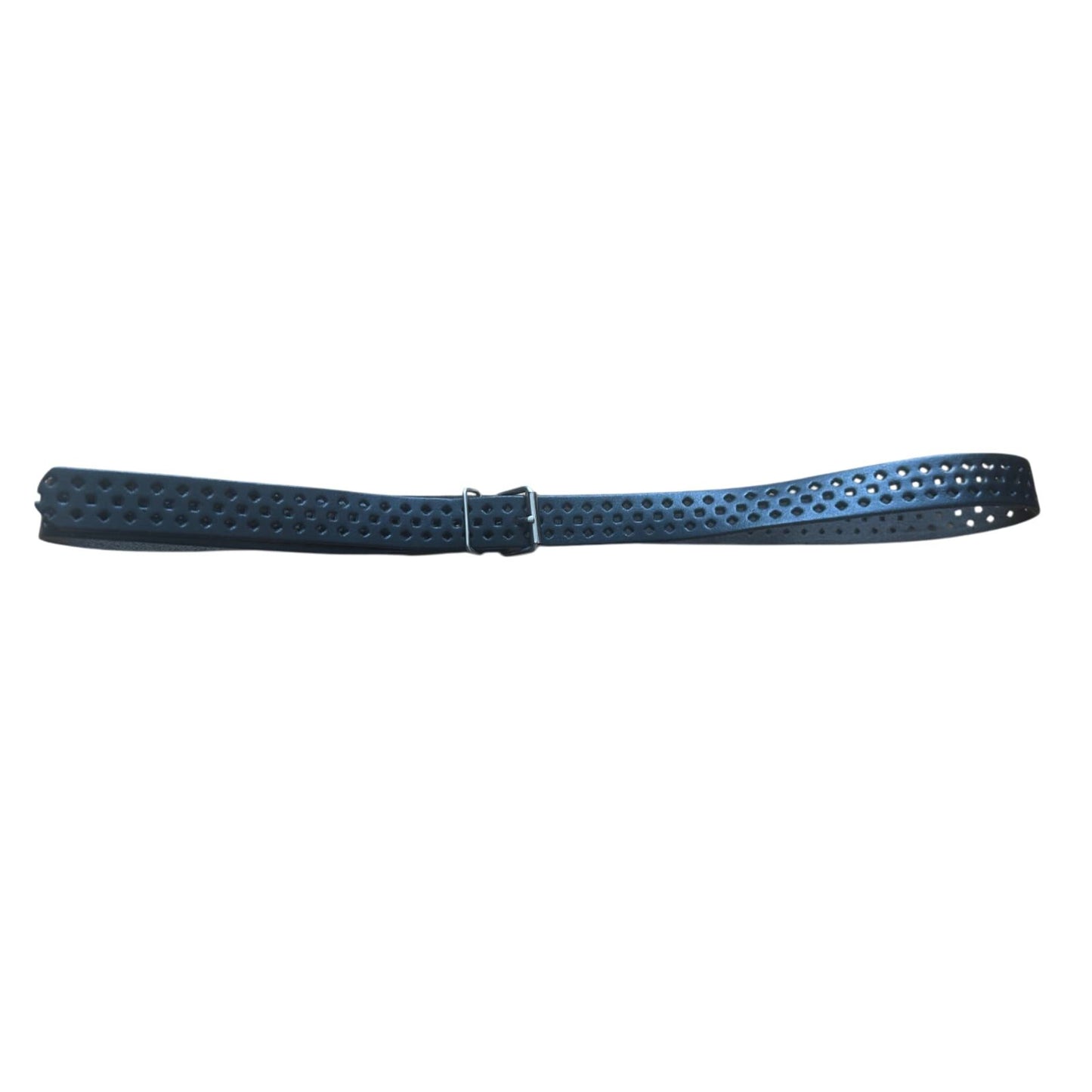 Damen Gürtel 100 cm Lochmuster Dunkelbraun Leder Elegant Gürtel Klassisch